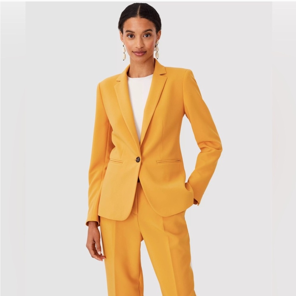Ann Taylor Yellow Tailored Blazer